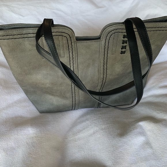 Montana West Tote Bag Top Handle Satchel Purse  Shoulder Gray Womens Western - Picture 6 of 13